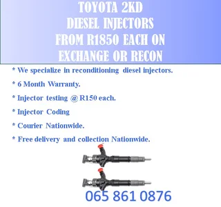 Toyota 2kd Diesel Injectors For Sale Nationwide
