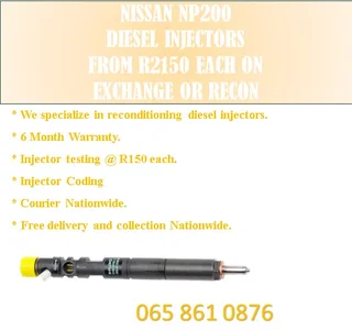 Nissan Np200 Diesel Injectors For Sale With Warranty