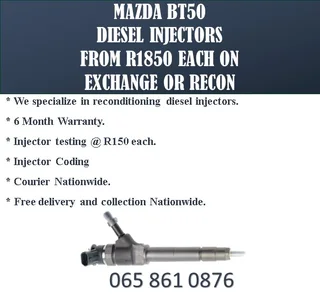 Mazda Bt50 Diesel Injectors For Sale On Service Exchange