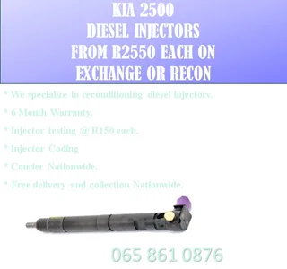 Kia 2500 Diesel Injectors For Sale Or Recon