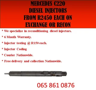 Mercedes C220 Diesel Injectors For Sale Or To Recon