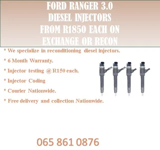 Ford Ranger 3.0 Diesel Injectors For Sale Or Recon