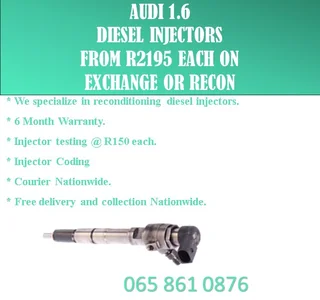 Audi 1.6 Diesel Injectors For Sale Or Recon