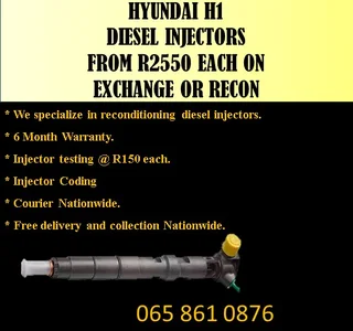 Hyundai H1 Diesel Injectors For Sale Or Recon