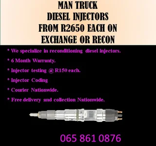 Man Truck Diesel Injectors For Sale Or To Recon