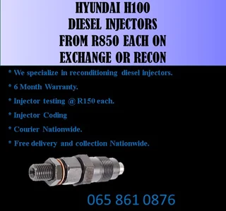 Hyundai H100 Diesel Injectors For Sale Or To Recon