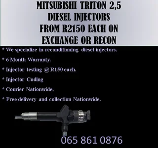 Mitsubishi Triton 2.5 Diesel Injectors For Sale Or To Recon