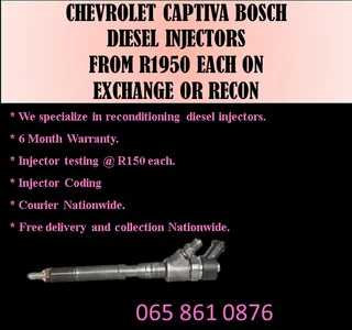 Chevrolet Captiva Diesel Injectors For Sale Or To Recon