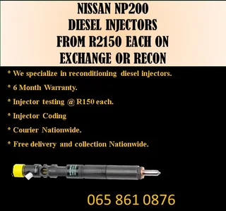 Nissan Np200 Diesel Injectors For Sale Or To Recon