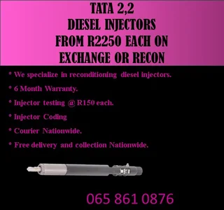 Tata 2.2 Diesel Injectors For Sale Or To Recon