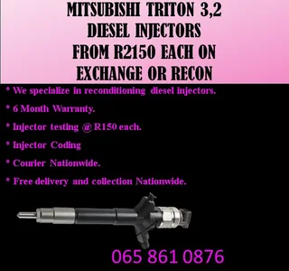 Mitsubishi Triton 3.2 Diesel Injectors For Sale Or To Recon