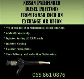 Nissan Pathfinder Diesel Injectors For Sale Or To Recon