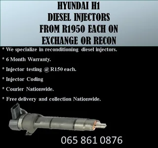 Hyundai H1 Diesel Injectors For Sale Or To Recon