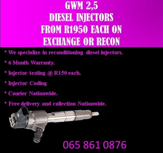 Gwm 2.5 Diesel Injectors For Sale Or To Recon
