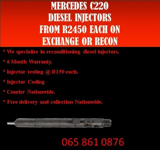 Mercedes C220 Diesel Injectors For Sale Or To Recon