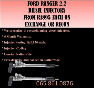 Ford Ranger 2.2 Diesel Injectors For Sale Or To Recon