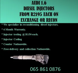 Audi 1.6 Diesel Injectors For Sale On Exchange Or To Recon