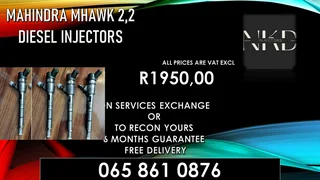 Mahindra Mhawk 2.2 Diesel Injectors With Warranty