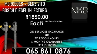 Mercedes Benz Vito Diesel Injectors For Sale With Warranty