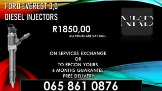Ford Everest (3.0/bt50) Diesel Injectors For Sale With Warranty
