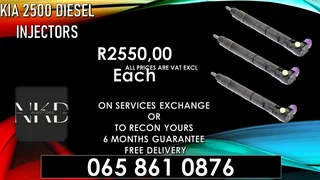 Kia 2500 Diesel Injectors For Sale With Warranty