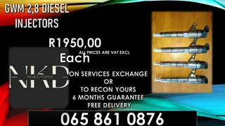 Gwm 2.8 Diesel Injectors For Sale With Warranty