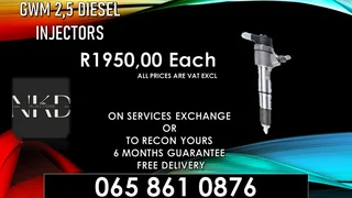 Gwm 2.5 Diesel Injectors For Sale With Warranty