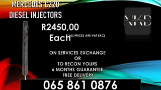 Mercedes C220 Diesel Injectors For Sale With Warranty