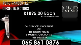 Ford Ranger 3.2 Diesel Injectors For Sale With Warranty