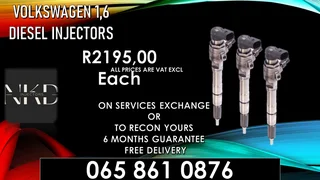 Volkswagen 1.6 Diesel Injectors For Sale With Warranty