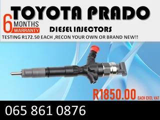 Toyota Prado Diesel Injectors For Sale Nationwide