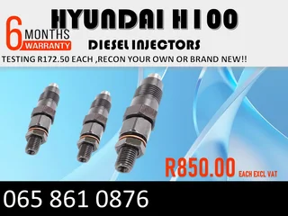 Hyundai H100 Diesel Injectors For Sale Or To Recon