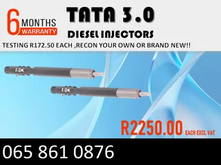 Tata 3.0 Diesel Injectors For Sale Or To Recon