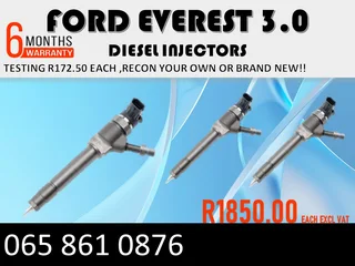Ford Everest (3.0/bt50) Diesel Injectors For Sale Or To Recon The Same Day