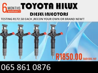 Toyota Hilux Diesel Injectors For Sale Or To Recon