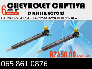 Chevrolet Captiva Diesel Injectors For Sale Or To Recon