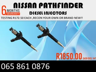 Nissan Pathfinder Diesel Injectors For Sale Or To Recon