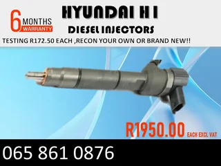 Hyundai H1 Diesel Injectors For Sale Or To Recon With Warranty