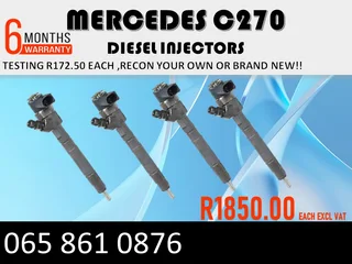 Mercedes C270 Diesel Injectors For Sale Or To Recon