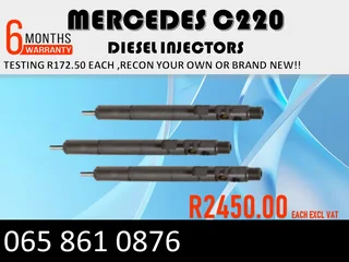 Mercedes C220 Diesel Injectors For Sale Or To Recon