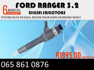 Ford Ranger 3.2 Diesel Injectors For Sale Or To Recon With Warranty