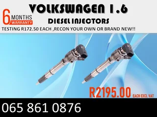 Volkswagen 1. Diesel Injectors For Sale Or To Recon