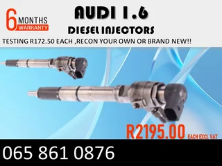 Audi 1.6 Diesel Injectors For Sale Or To Recon