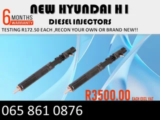 New Hyundai H1 Diesel Injectors For Sale Or To Recon