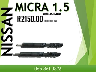Nissan Micra 1.5 Diesel Injectors For Sale Or To Recon