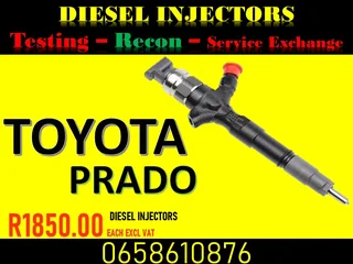 Toyota Prado Diesel Injectors For Sale Or To Recon Sameday