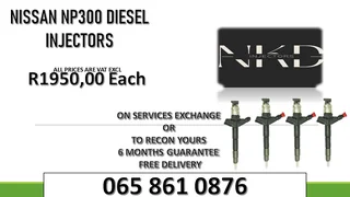Nissan Np300 Diesel Injectors For Sale With Warranty