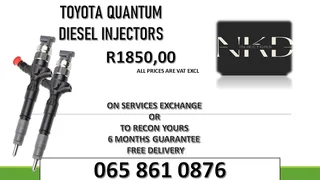 Toyota Quantum Diesel Injectors For Sale With Warranty
