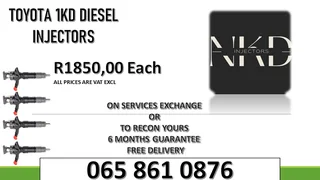 Toyota 1kd Diesel Injectors For Sale With Warranty