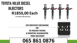Toyota Hilux Diesel Injectors For Sale With Warranty